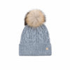 cappello-bambina-con-pon-pon-grigio-manila-grace-m3733fw26-ma639