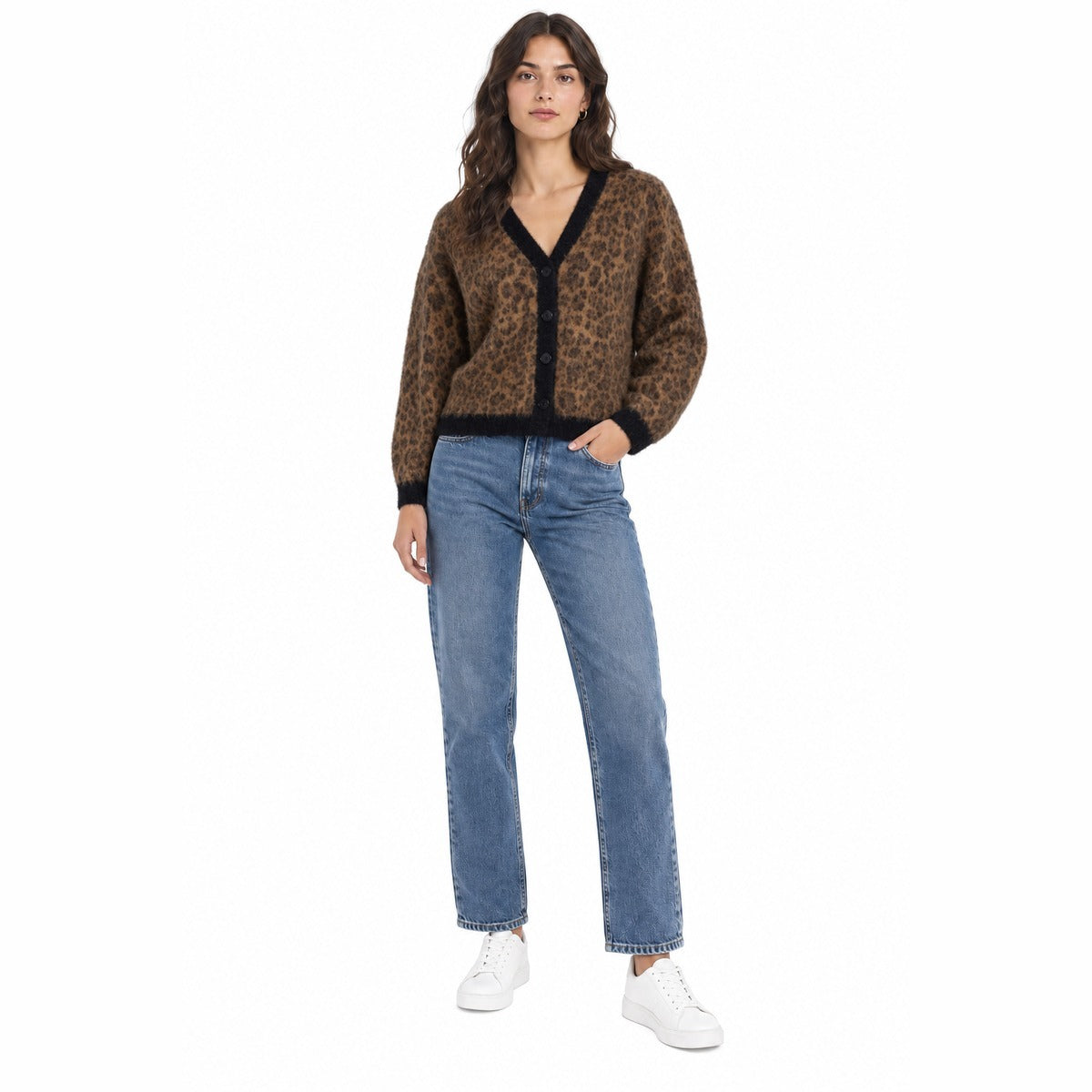 Maglia Donna SOLOTRE M3AC0089 ACF ANIMALIER Knitwear Multi