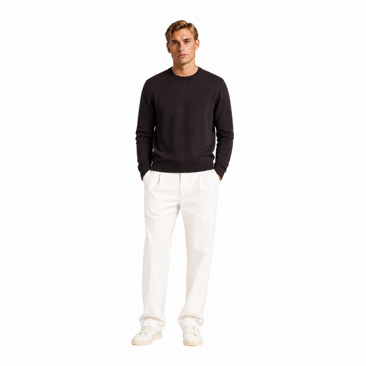 Maglia Uomo TAGLIATORE MARLEYGSI26 195 1348 in Colore Moro