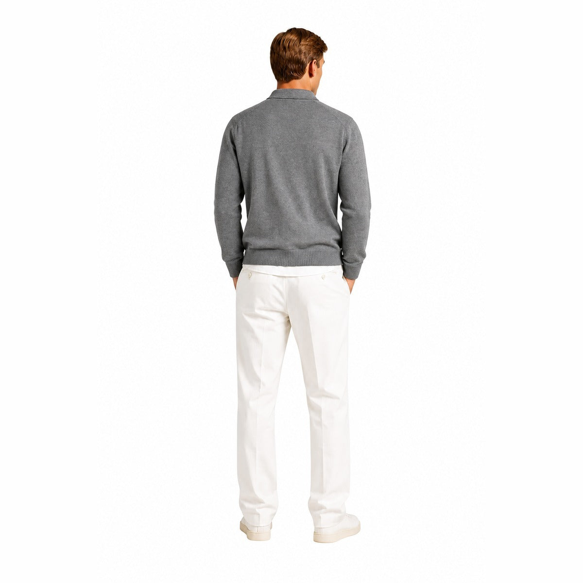 Maglia Uomo HAMAKI HO MI3234H GRIGIO Polo in maglia Grigio