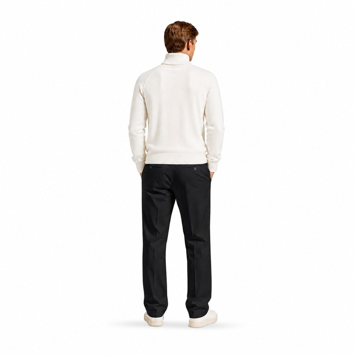 Maglia Uomo CRUISE MI3235H Dolcevita in Colore Off White