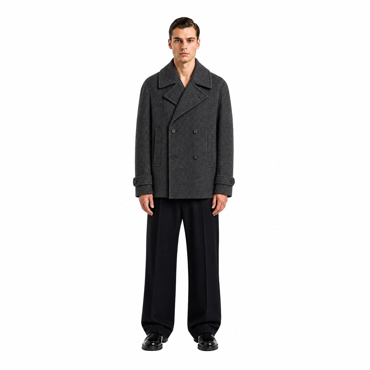Cappotto Uomo TAGLIATORE MONACO340356 S1042 Giaccone foderato monaco Antracite