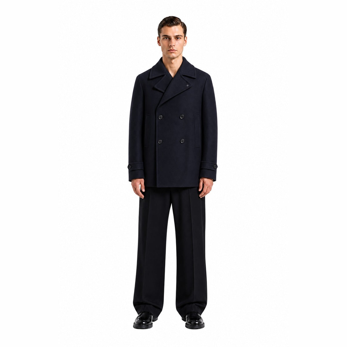 Cappotto Uomo TAGLIATORE MONACO340356 B3433 Giaccone foderato monaco Blu
