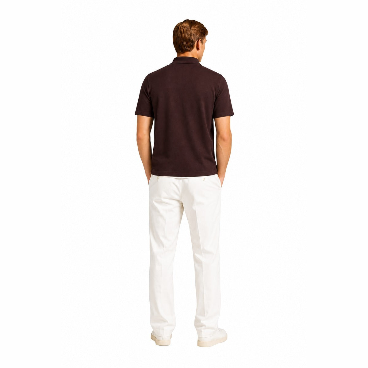 T-shirt Uomo CRUISE MTI603 con Collo Lupetto in Colore Moro