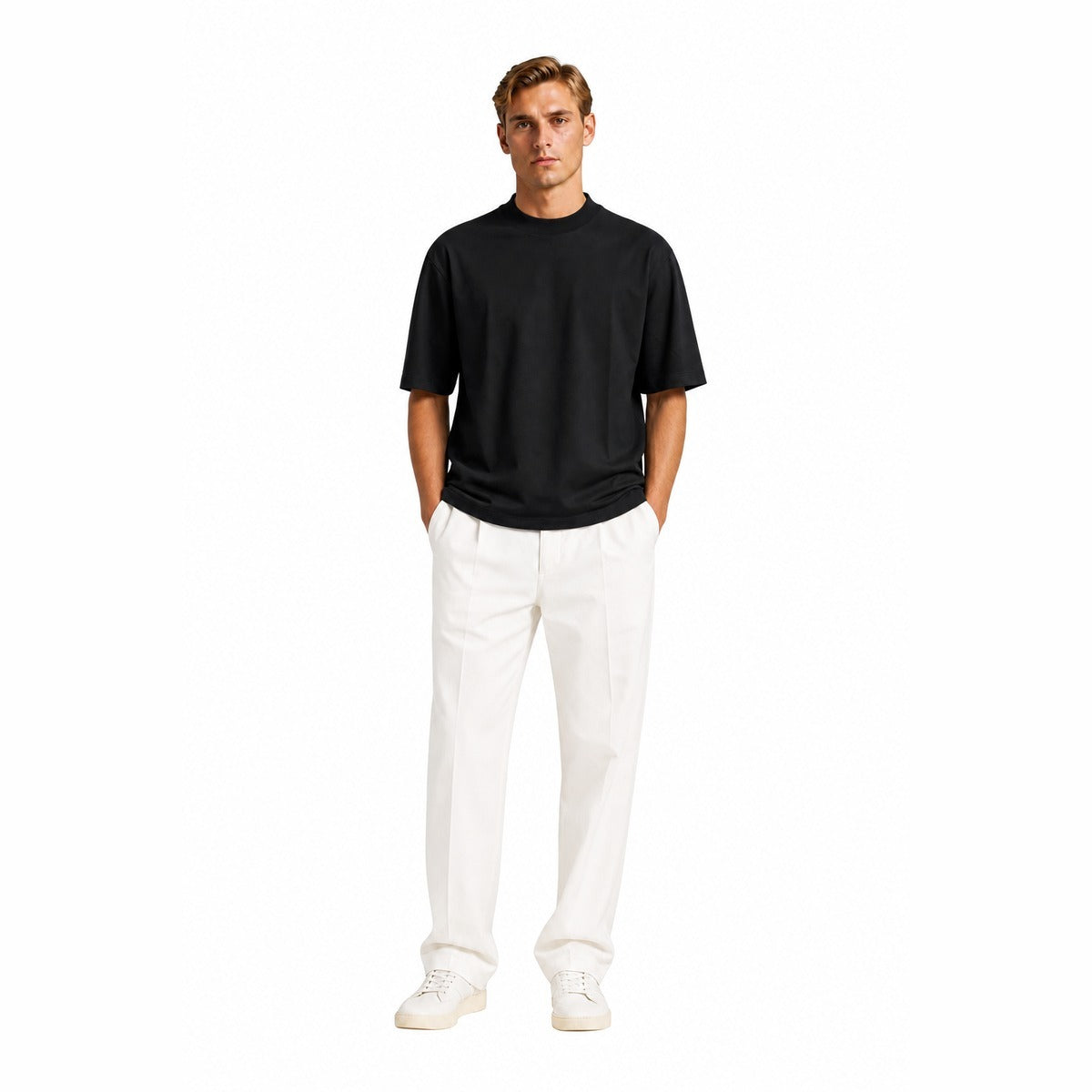 T-shirt Uomo CRUISE MTI603 NE Lupetto Nero