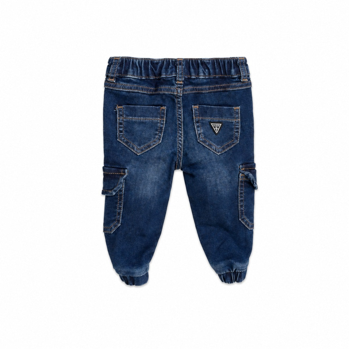 Jeans Bambino GUESS N6YA05 D1267 BENV: Regular Knit Denim Cargo Pants Blu
