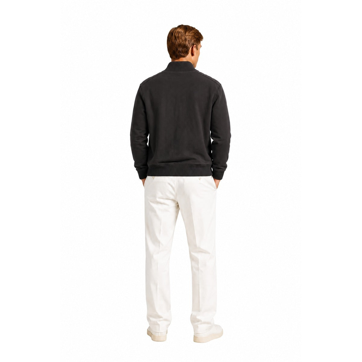 Giubbotto Uomo FAY NJMB5531720YPGS 804 Giubbino zip ricamo Caffe