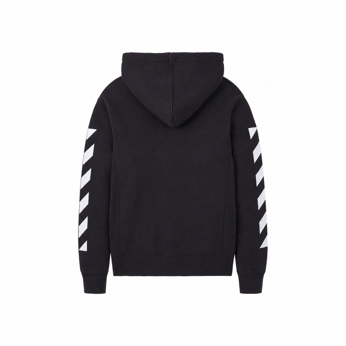 Felpa Bambino OFF-WHITE OWOLFJB01B 001 Diag FZ Hoodie in Nero