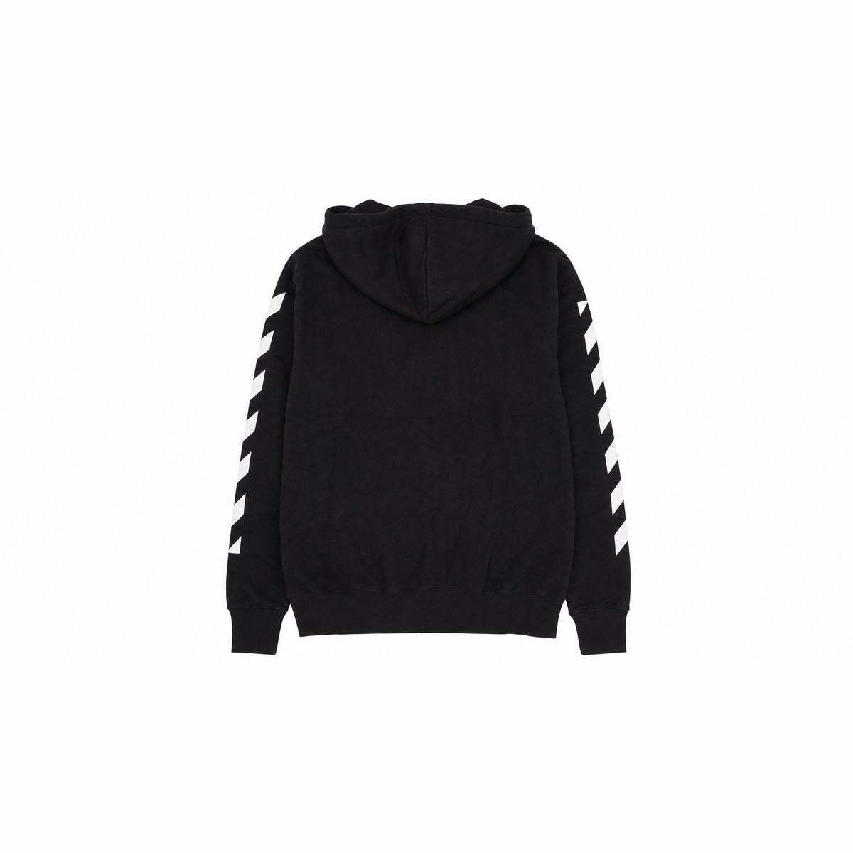 Felpa Bambino OFF-WHITE OWOLFJB03B 001 Diag FZ Hoodie in Nero