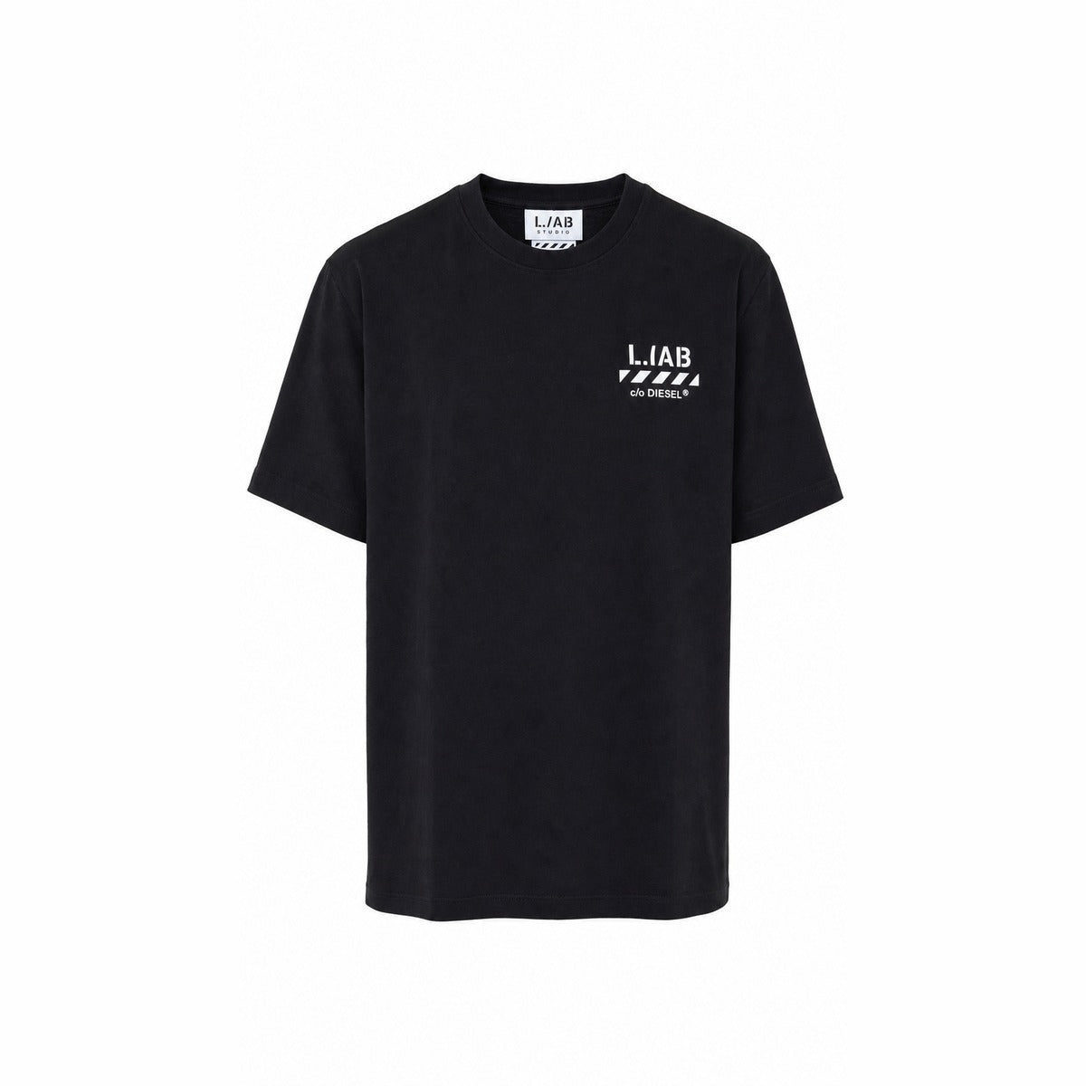 T-shirt Bambino OFF-WHITE OWOLFJB10B 001 Core Lab Tee in Nero
