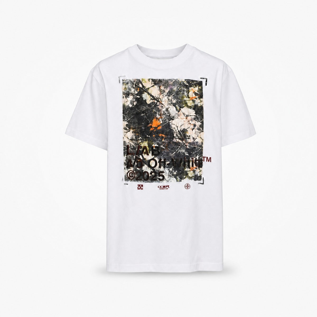 T-shirt Bambino OFF - WHITE OWOLFJB13B 100 Diag Bar Fit a Maniche Corte - Colore Bianco