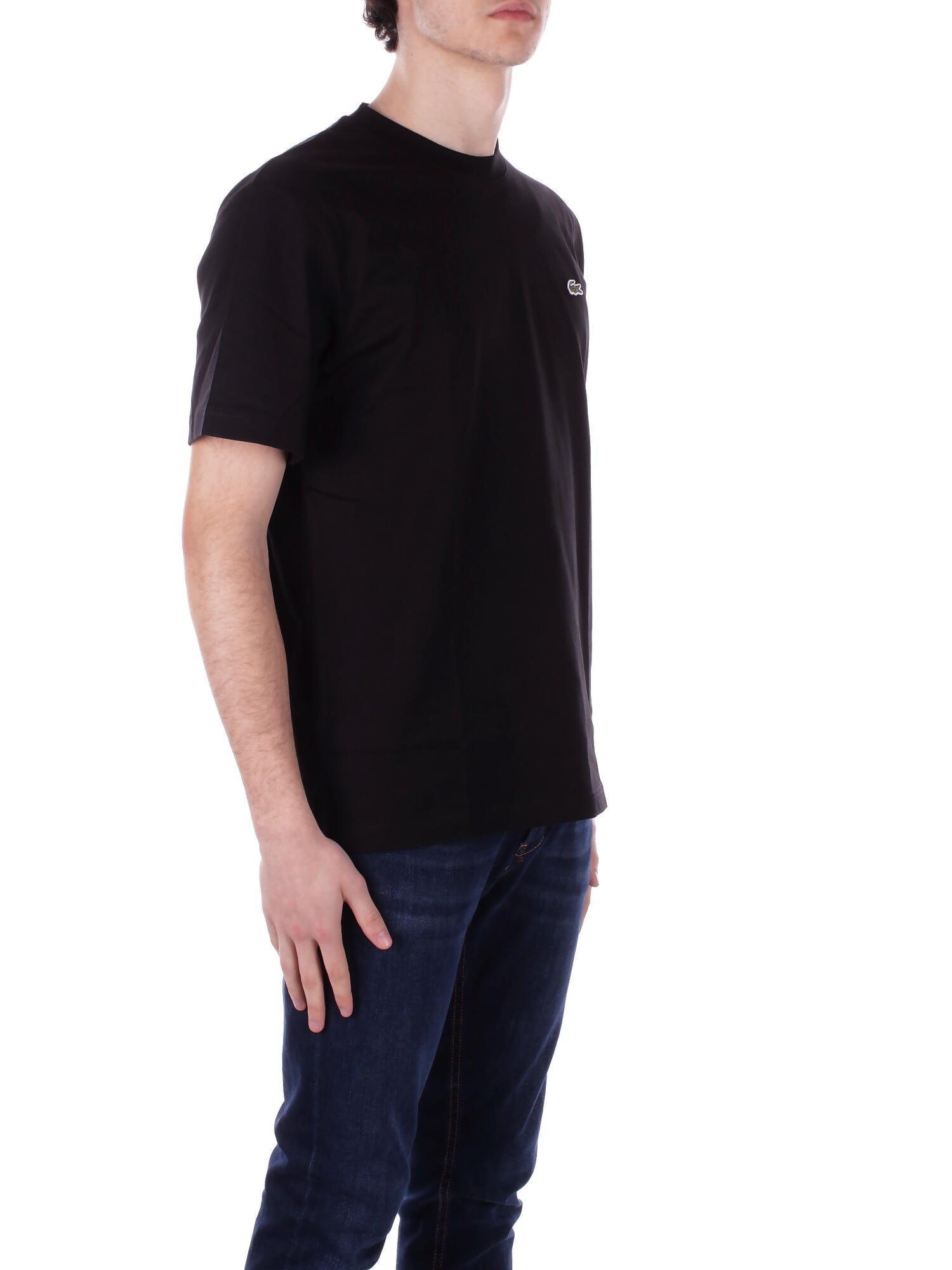 Image of LACOSTE Uomo T-shirt TH7318 031 Tee shirt Nero
