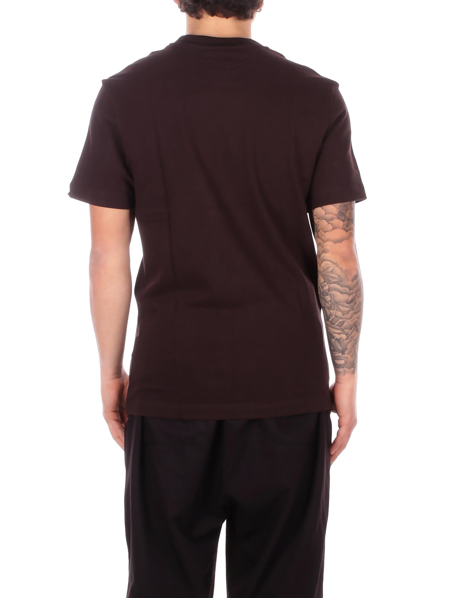 LACOSTE Uomo Maglia TH8174 3LA Tee shirt Brown