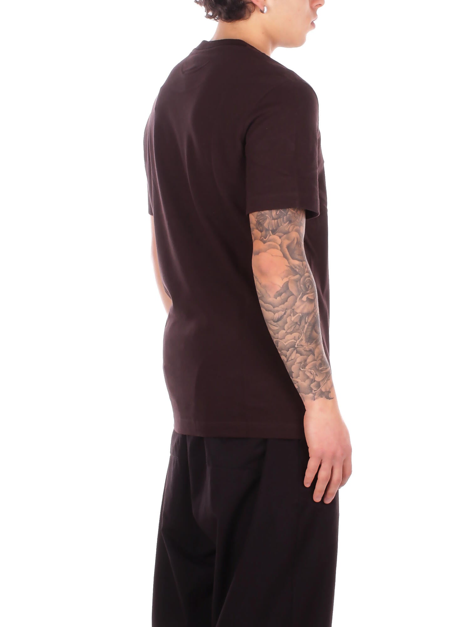 LACOSTE Uomo Maglia TH8174 3LA Tee shirt Brown