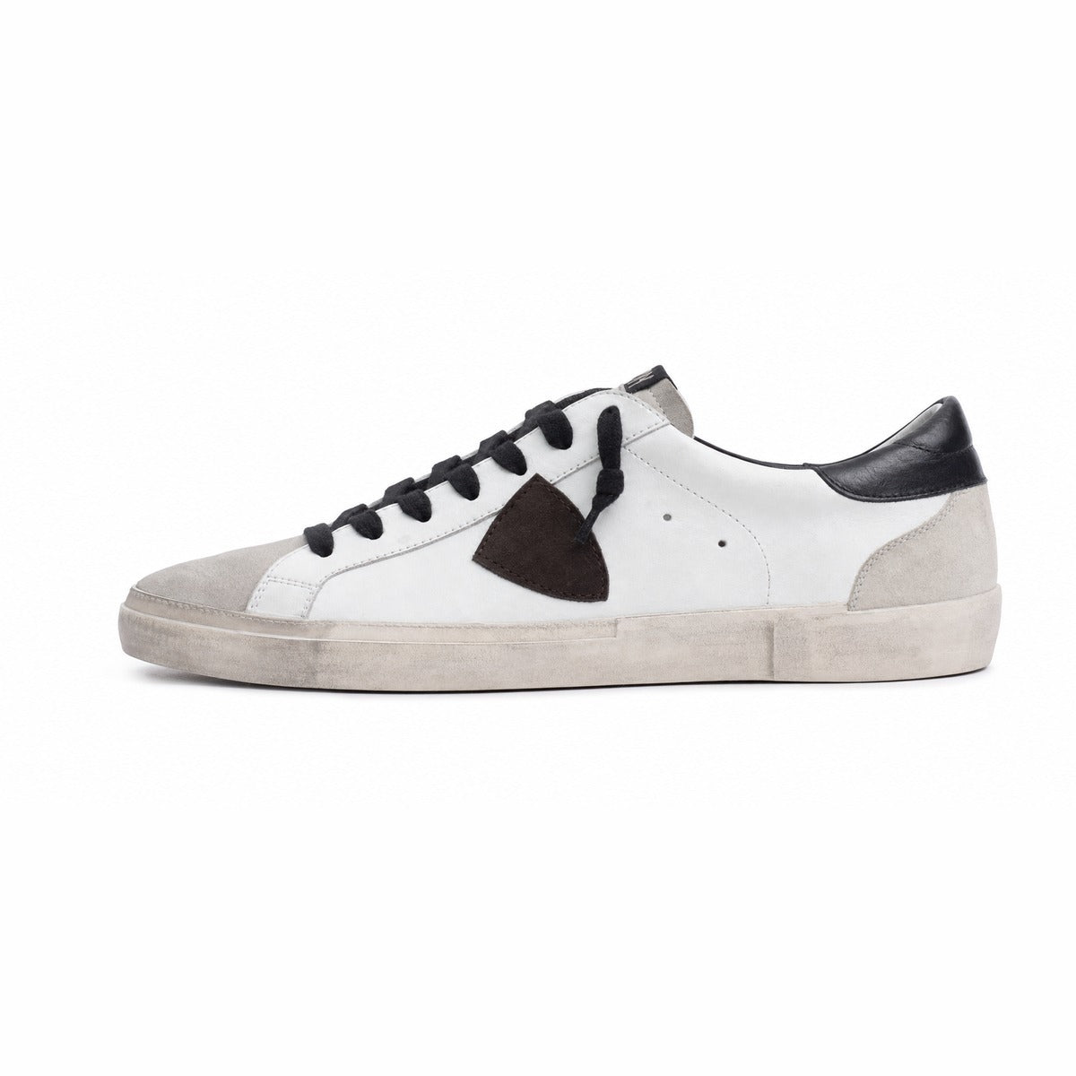 Sneakers Uomo PHILIPPE MODEL PARIS PRLU WX55 Vintage	mixage Bianco nero Prsx low man