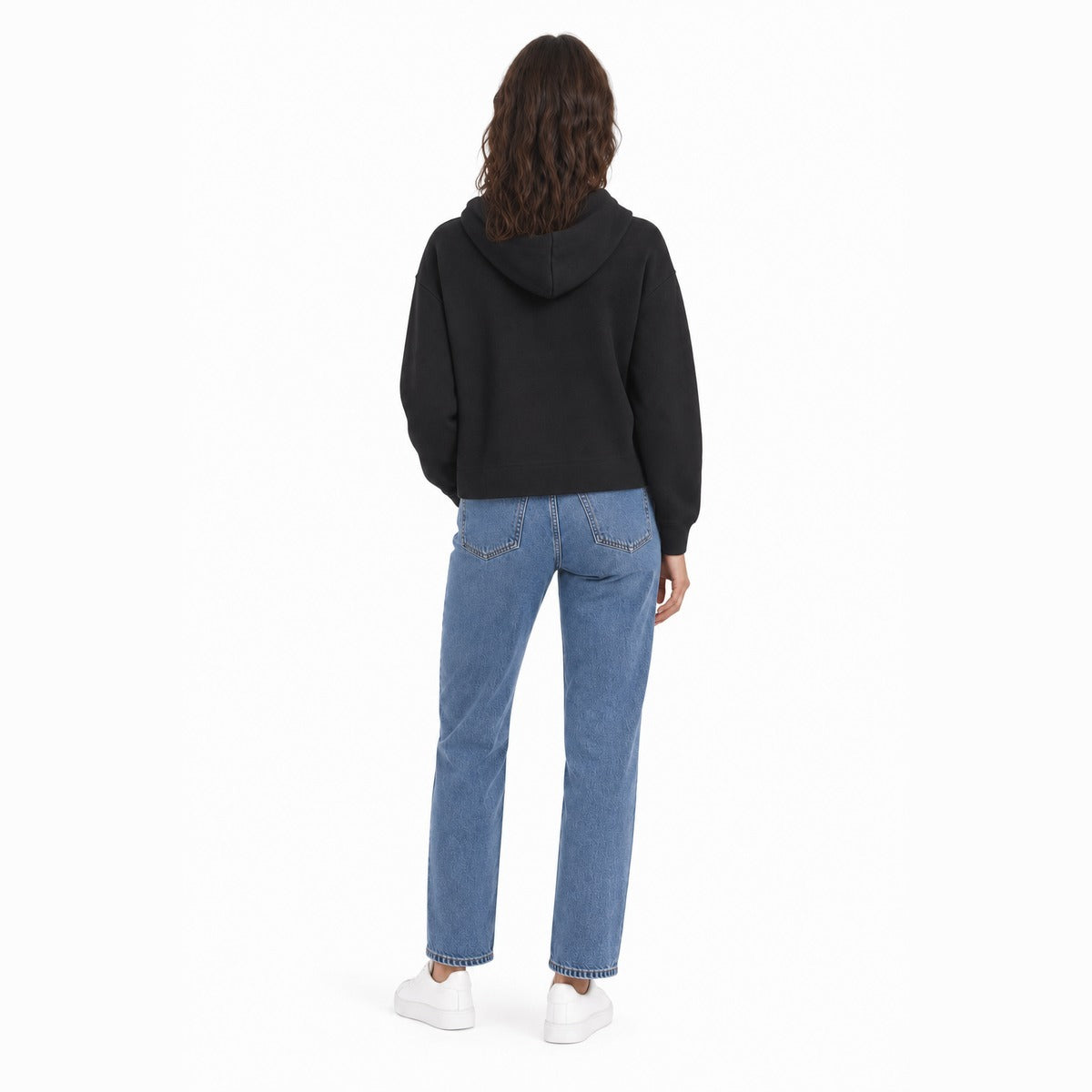 Felpa Donna LACOSTE SF0048 031 in Nero
