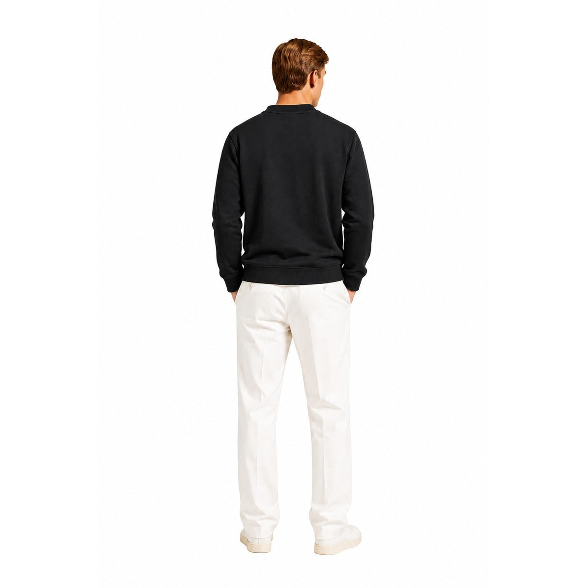 Elegante Felpa da Uomo LACOSTE SH9801 031 in Nero