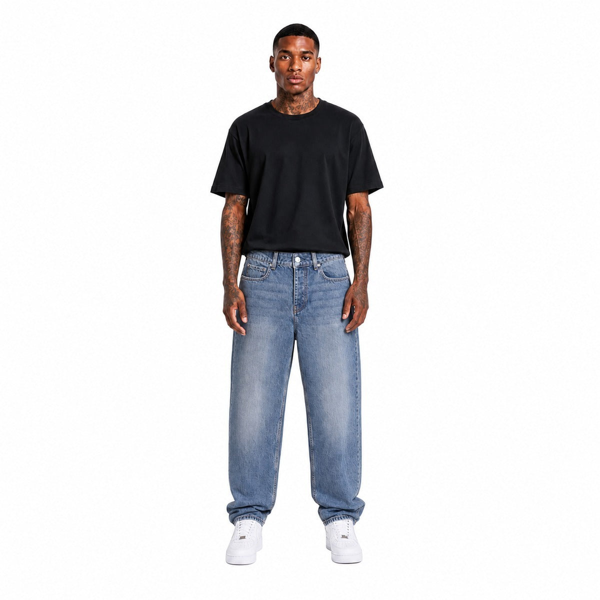Jeans Uomo JOHN RICHMOND UMA26139JE in Denim Blu Medio - Vestibilità Straight Leg