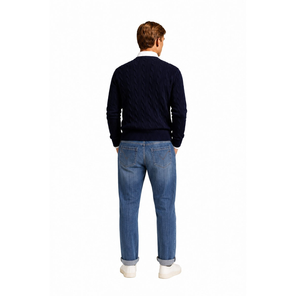 Jeans Uomo DONDUP UP232 DS0397U MZ1 800 George slim-fit 5-pocket jeans Blue