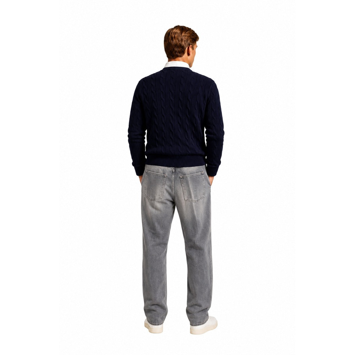 Jeans Uomo DONDUP UP576 DF0277U MW9 900 George slim-fit 5-pocket jeans Grey