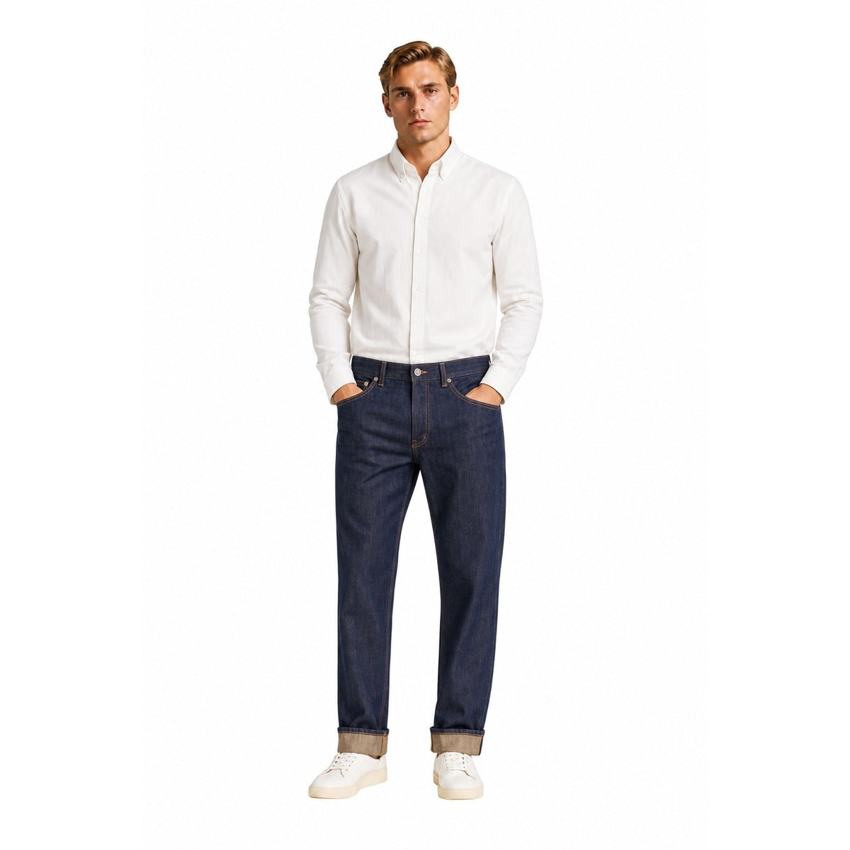 Jeans Uomo DONDUP UP612 DFK336U MH2 800 Paco Loose-Fit 5-Pocket Blu