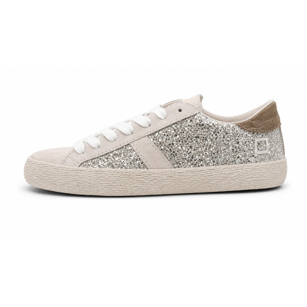 Sneakers D.A.T.E. Donna W451 HL GL PL Hill low Platino