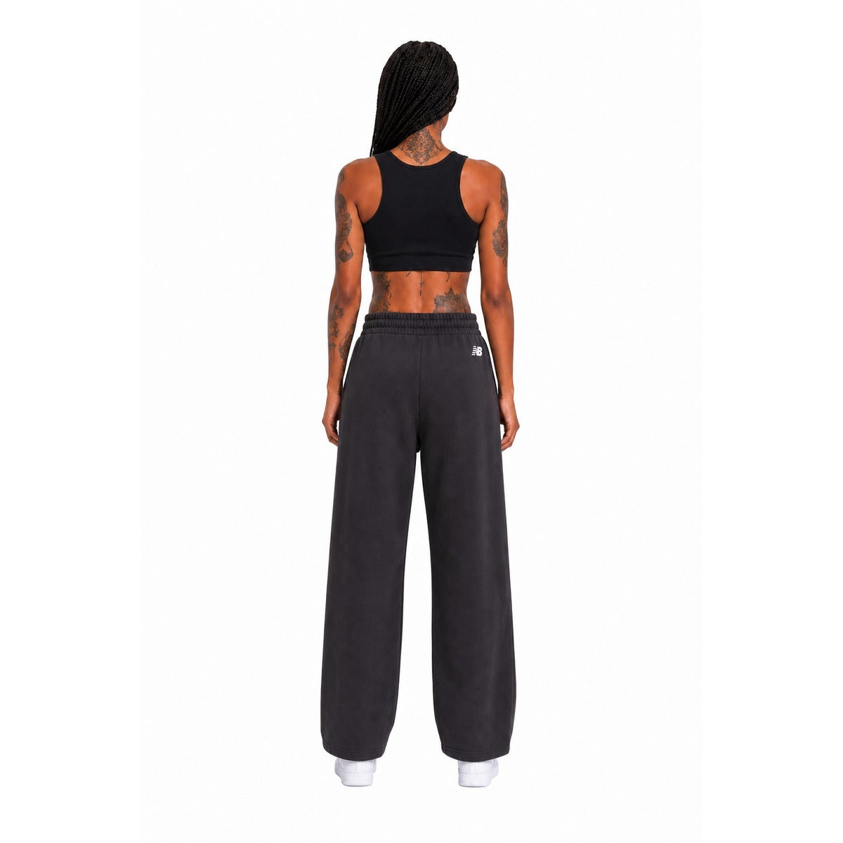 Pantalone Donna NEW BALANCE WB62983A BLK Trackside Fleece Pant - Colore Nero