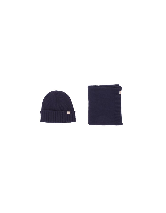 WOOLRICH Hat + scarf Blue