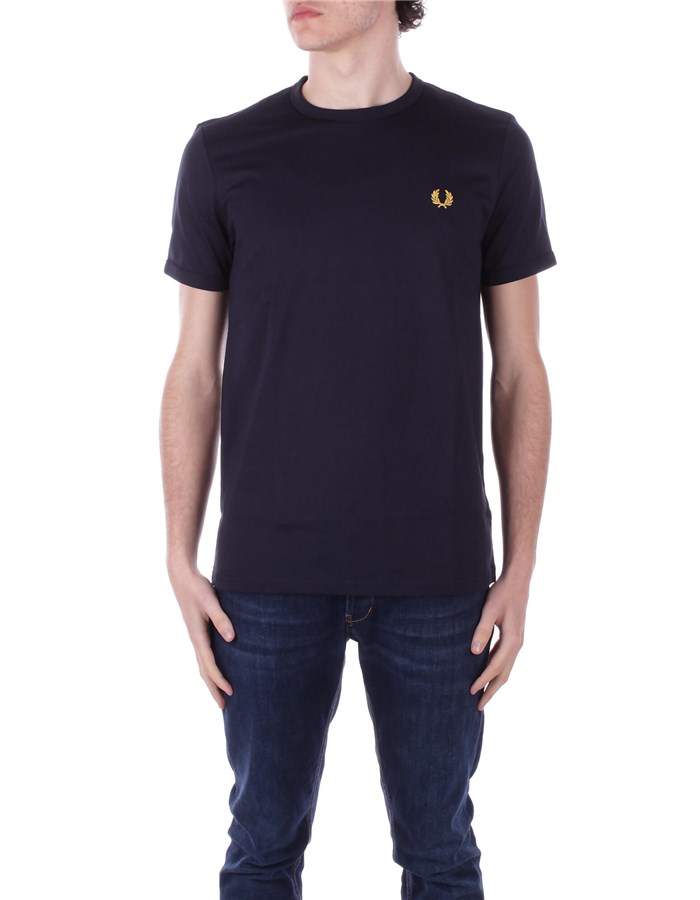 FRED PERRY Manica Corta Navy royal