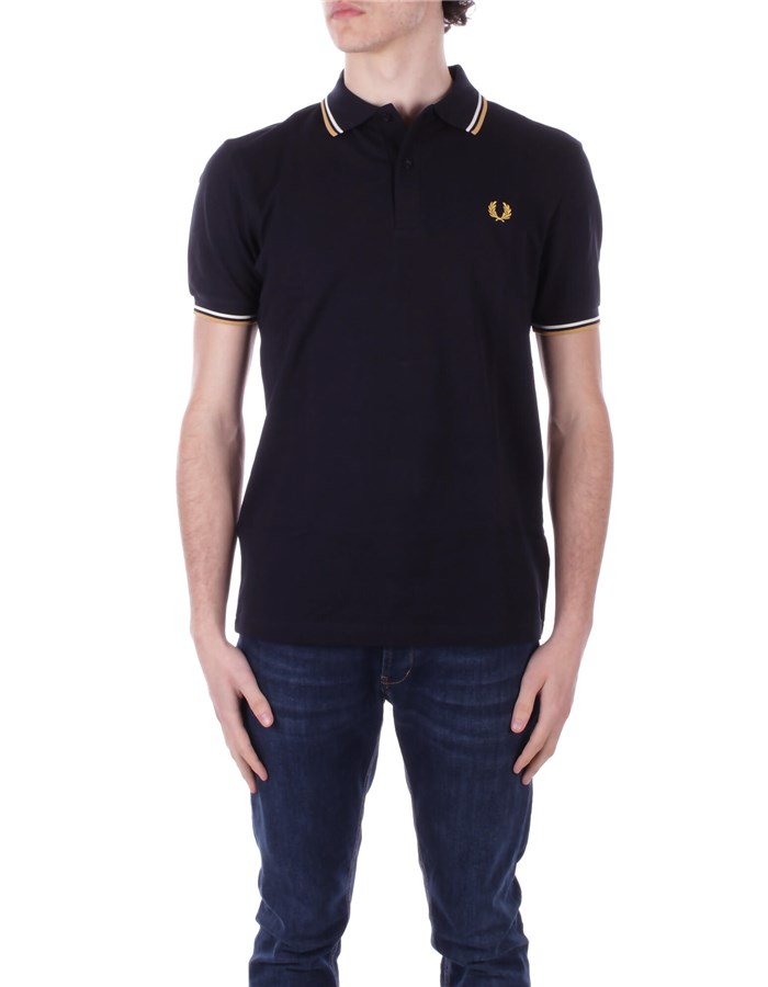 FRED PERRY Maniche Corte Navy