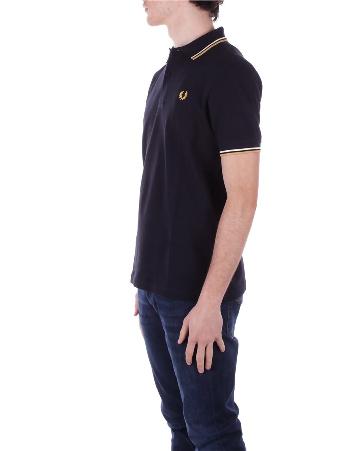 FRED PERRY Maniche Corte Navy