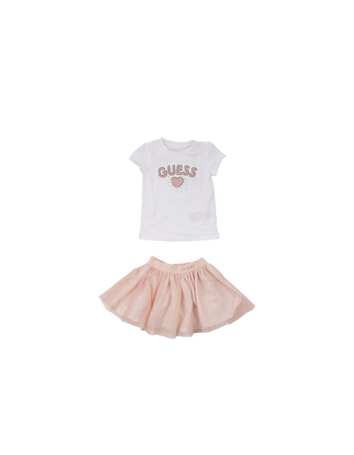 GUESS Skirt + T-shirt white