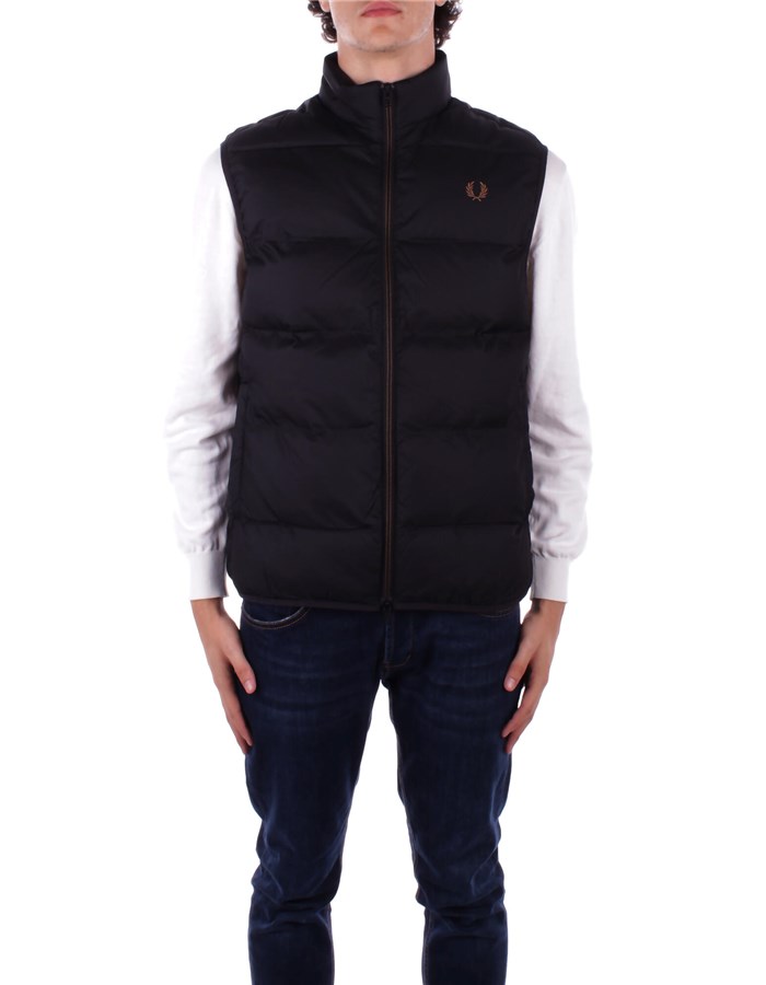 FRED PERRY Vests Black