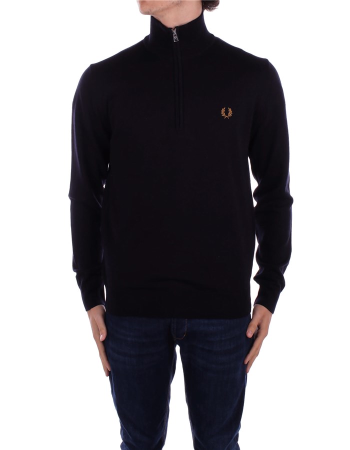 FRED PERRY Maglieria Collo Alto K7624 Navy