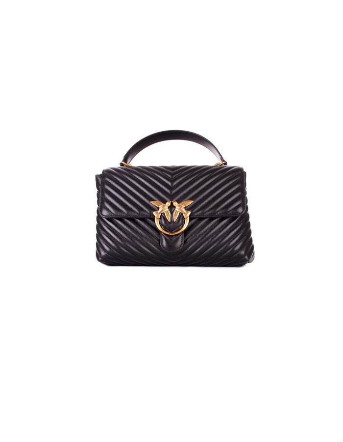 PINKO Borsa Nero gold