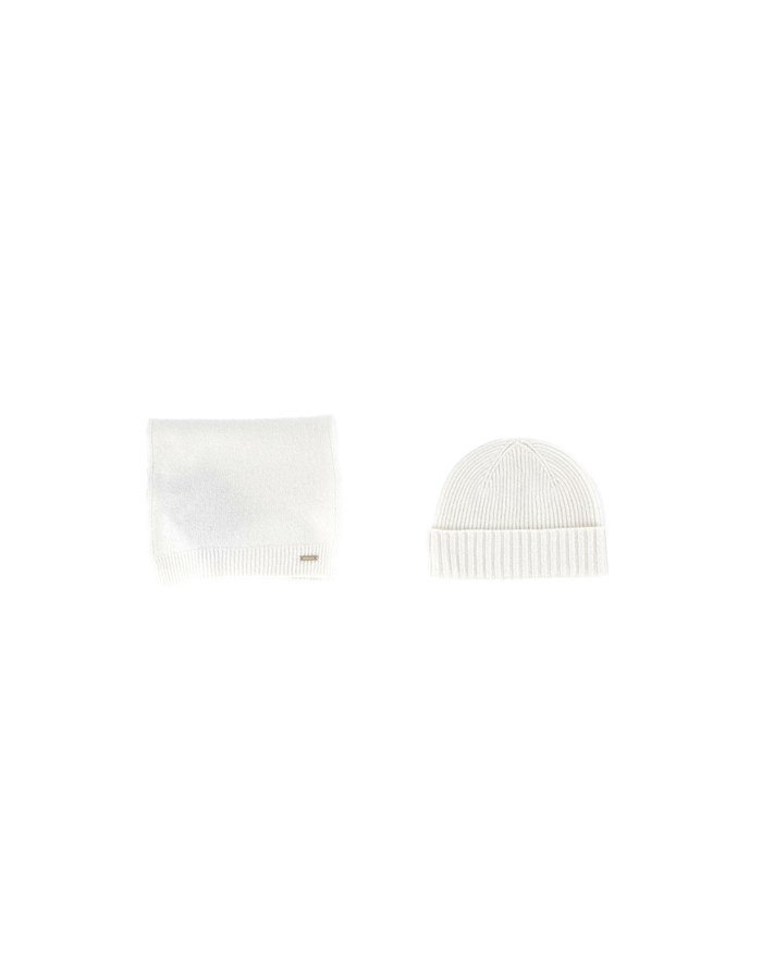 WOOLRICH Hat + scarf Cream