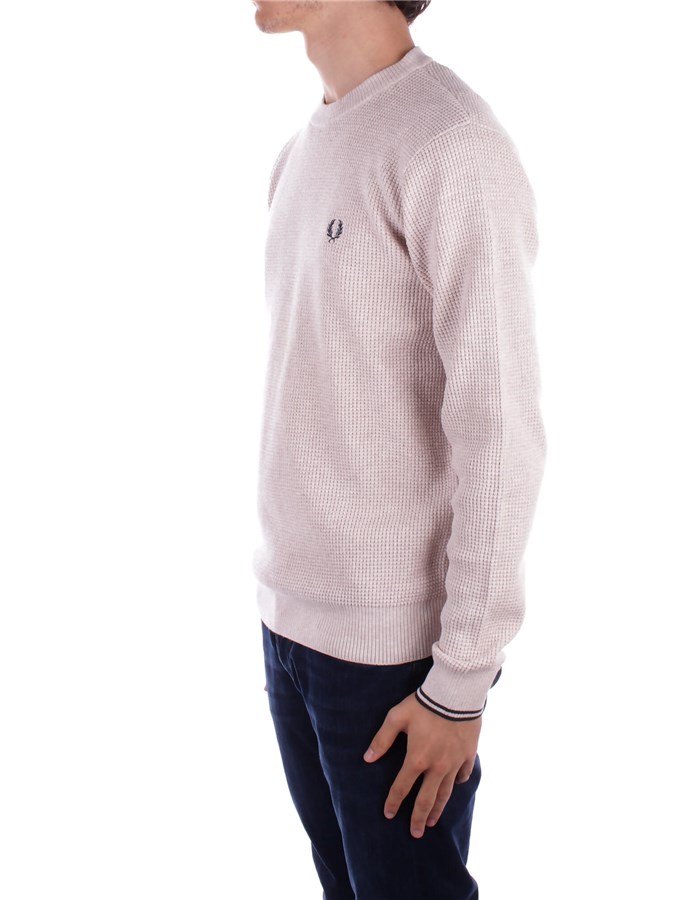 FRED PERRY Girocollo Ecru