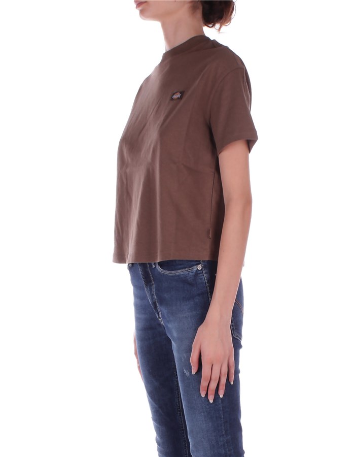 DICKIES Short sleeve Brown