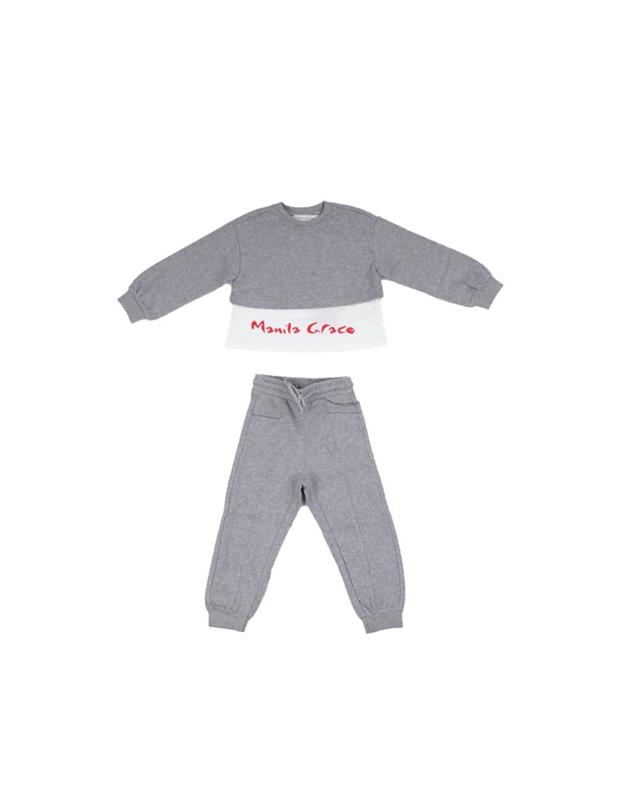MANILA GRACE Felpa + pantalone Grigio
