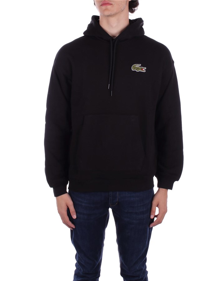 LACOSTE Hoodies Black