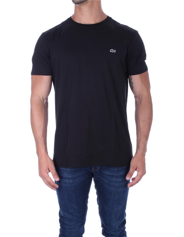 LACOSTE Short sleeve Black