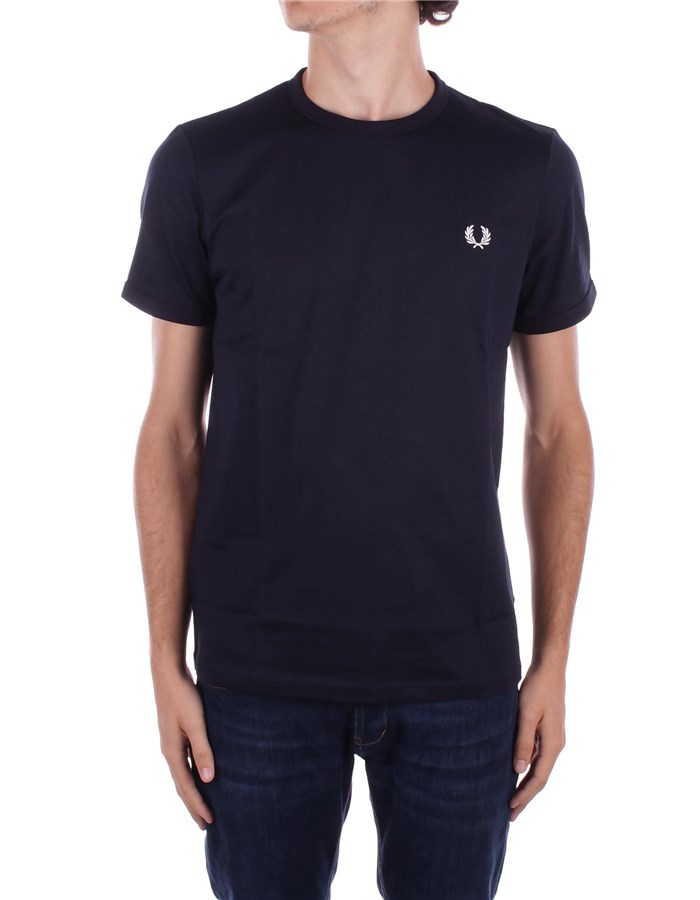 FRED PERRY Manica Corta Navy