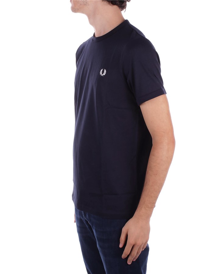 FRED PERRY Manica Corta Navy