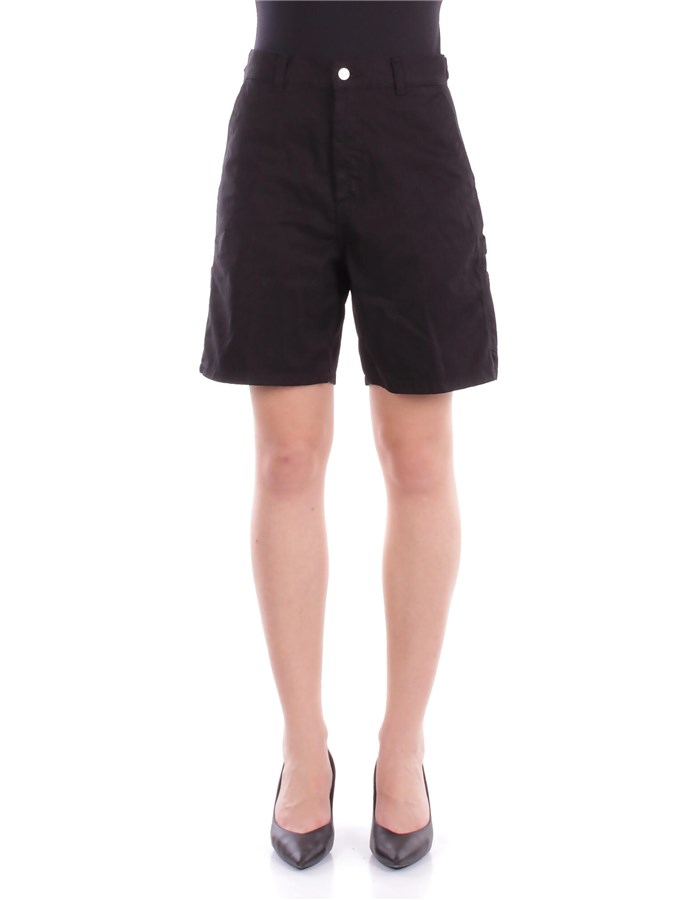 CARHARTT WIP Bermuda Black rinsed