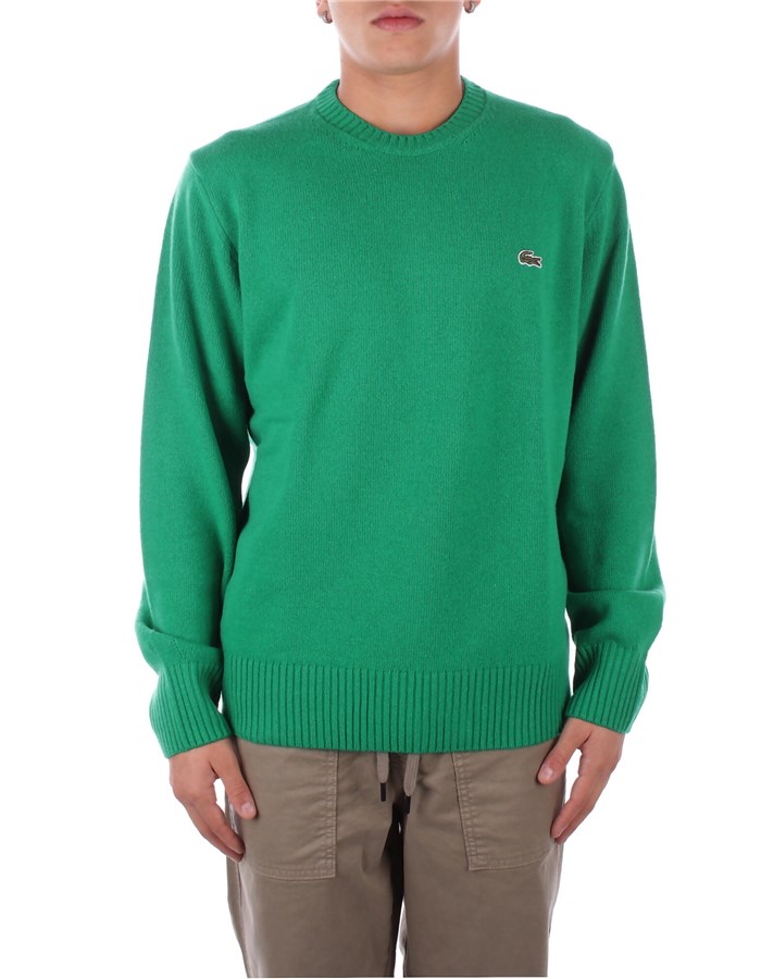 LACOSTE Maglieria Maglie Girocollo AH2916 Verde prato