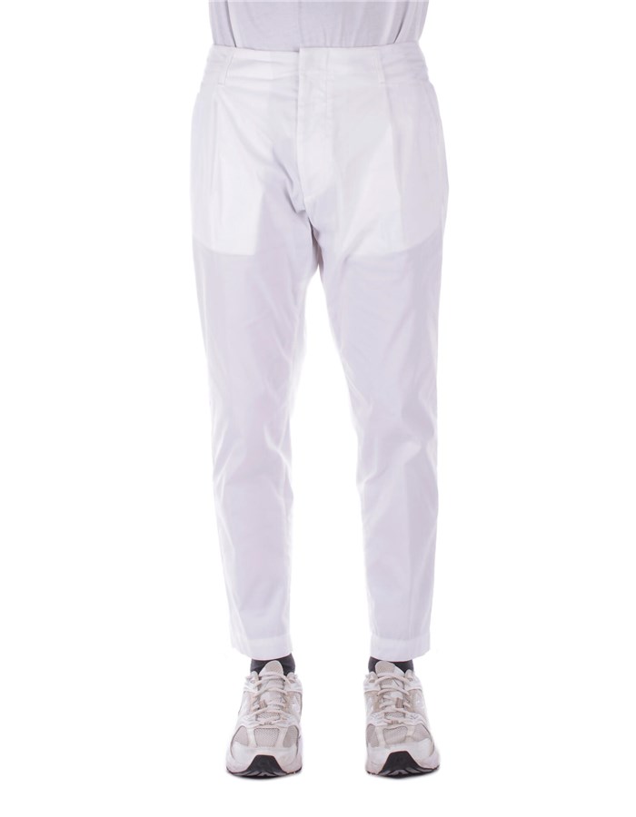 DONDUP Pantaloni Regular UP630PS0020002 Bianco