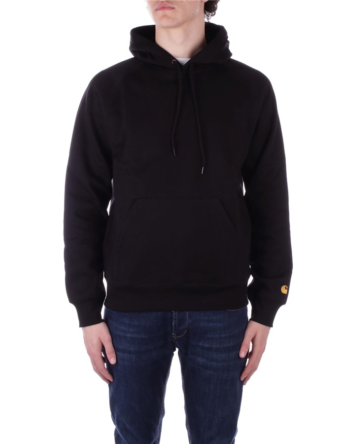 CARHARTT WIP Hoodies Black gold