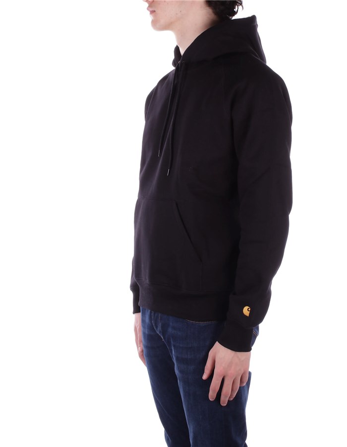 CARHARTT WIP Hoodies Black gold