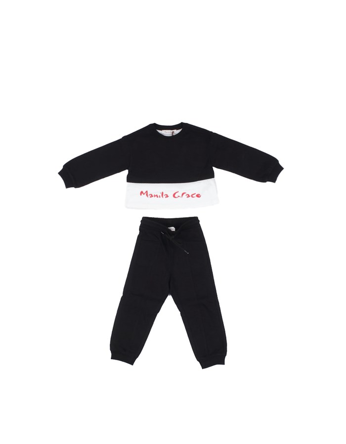 MANILA GRACE Felpa + pantalone Nero