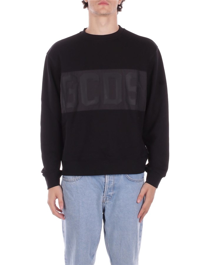 GCDS Felpe Girocollo Black